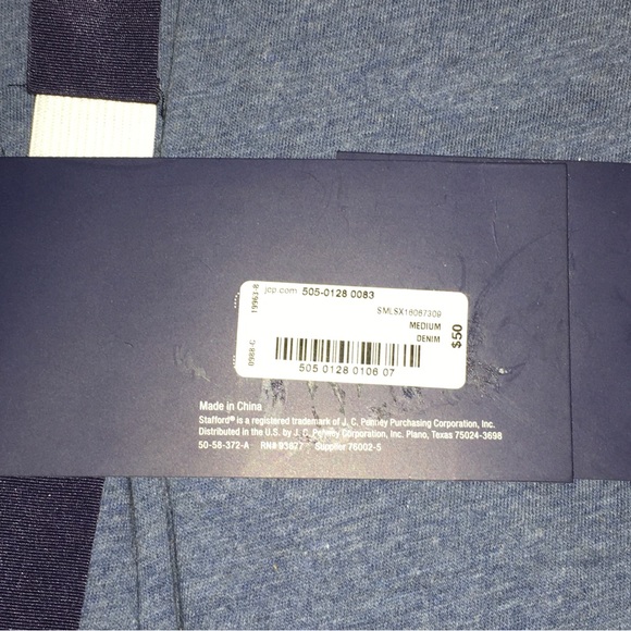 Men’s Stafford 2-Piece Sleep Set Comfort Knit Size Medium Long Sleeve/Pants - Picture 3 of 4